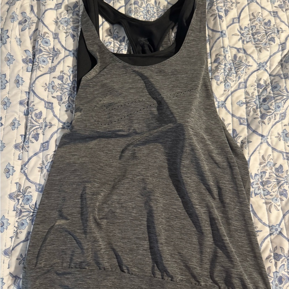 Nike Gray Racerback Sleeveless Tank Top